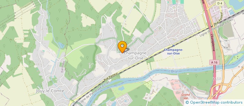 localisation de l'entreprise SCI LES GUILLAUMES  CHAMPAGNE-SUR-OISE