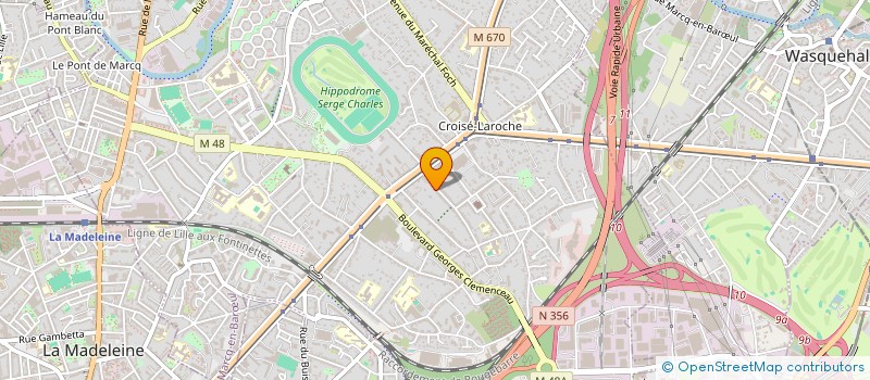 localisation de l'entreprise SCI LES GUILLEMOTS à MARCQ-EN-BARŒUL