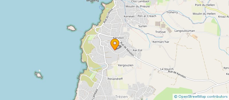 localisation de l'entreprise SCI LES GUILLEMOTS  PLOUARZEL