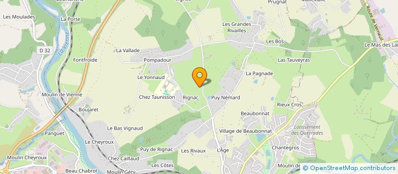 localisation de l'entreprise SCI LES GUILLEMOTTES à AIXE-SUR-VIENNE