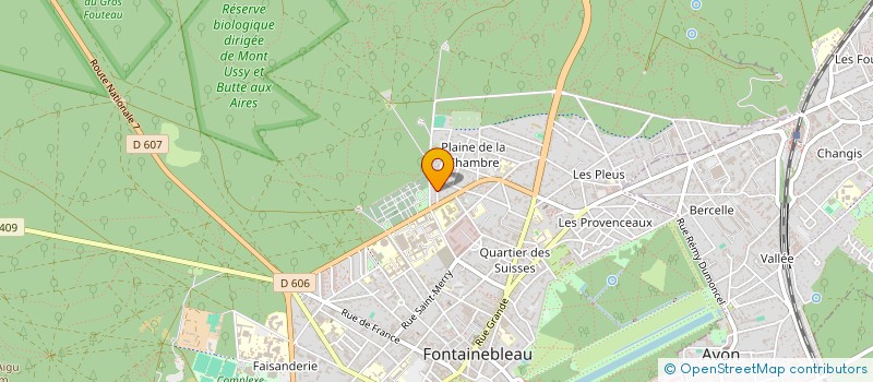 localisation de l'entreprise SCI LES GUILLOTINS  FONTAINEBLEAU