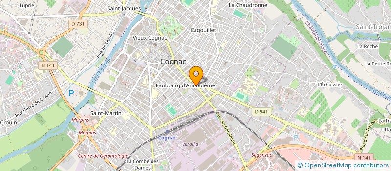 localisation de l'entreprise SCI LES GUYENNE II à COGNAC