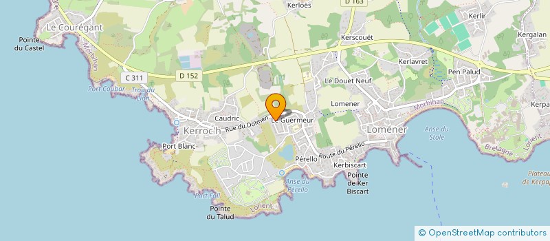 localisation de l'entreprise SCI LES GWENANS à PLOEMEUR