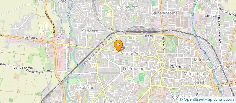 localisation de l'entreprise SCI LES GYPAETES  TARBES