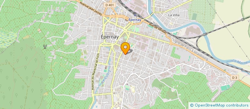 localisation de l'entreprise SCI LES HAIES  EPERNAY
