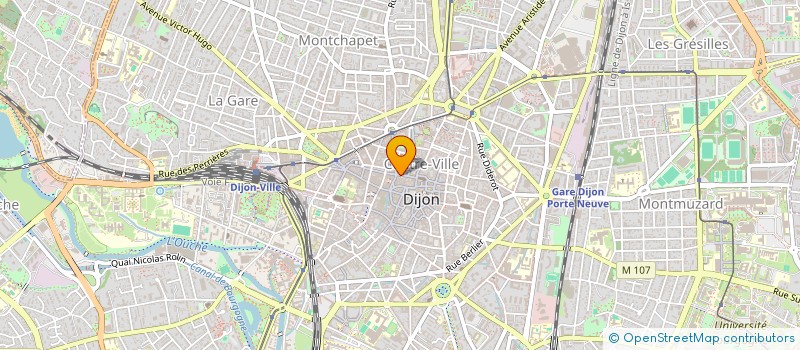 localisation de l'entreprise SCI LES HALLES à DIJON