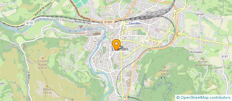 localisation de l'entreprise SCI LES HALLES  LOURDES