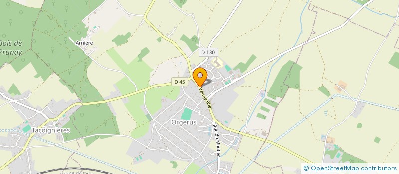 localisation de l'entreprise SCI LES HALLES  ORGERUS