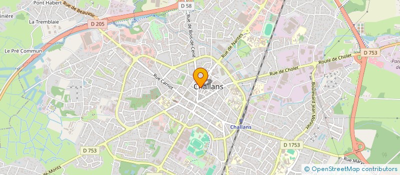 localisation de l'entreprise SCI LES HALLES à CHALLANS