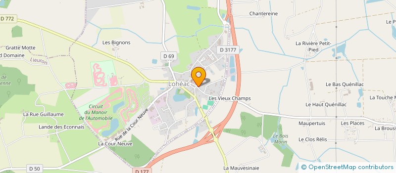 localisation de l'entreprise SCI LES HALLES  LOHEAC