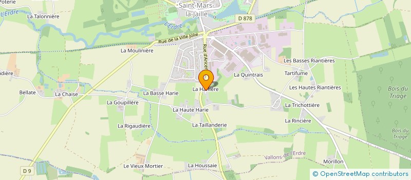 localisation de l'entreprise SCI LES HALLES  VALLONS-DE-L'ERDRE