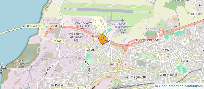 localisation de l'entreprise SCI LES HALLES  LA ROCHELLE