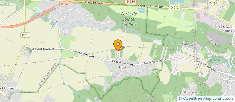 localisation de l'entreprise SCI LES HALLES DU MINAGE  JOUARS-PONTCHARTRAIN