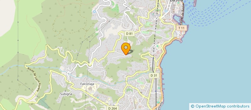 localisation de l'entreprise SCI LES HAMEAUX à BASTIA