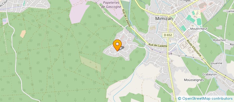 localisation de l'entreprise SCI LES HAMEAUX D'AOURIR  MIMIZAN