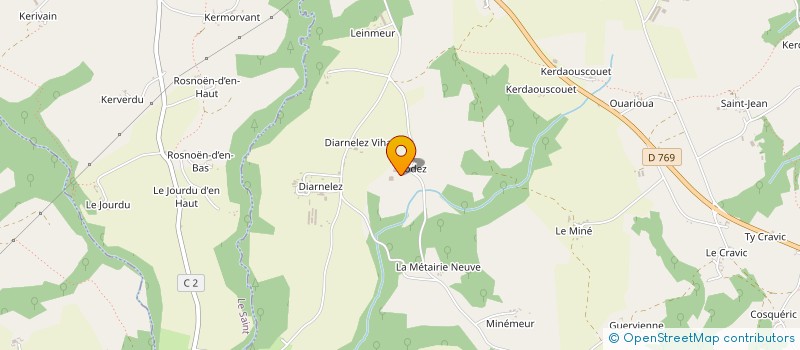 localisation de l'entreprise SCI LES HANGARS  LE FAOUET