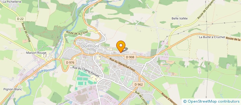 localisation de l'entreprise SCI LES HANNETONS à DOMFRONT-EN-POIRAIE