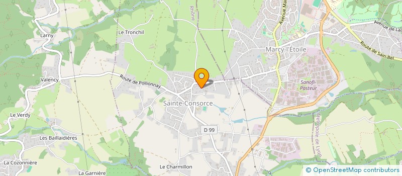 localisation de l'entreprise SCI  LES HAUTES BRUYERES  SAINTE-CONSORCE