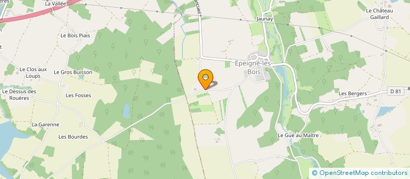 localisation de l'entreprise SCI LES HAUTES BRUYERES  EPEIGNE-LES-BOIS