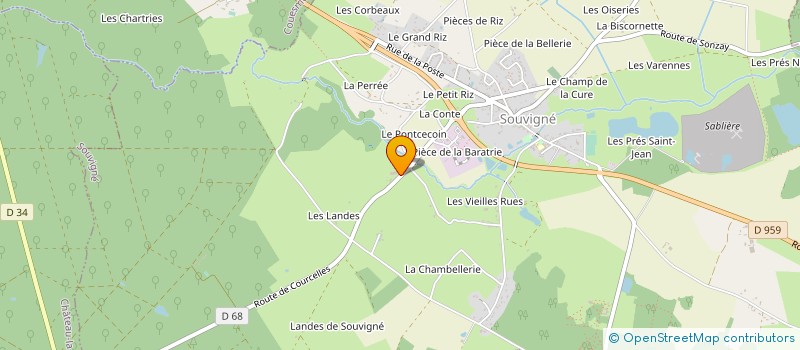 localisation de l'entreprise SCI LES HAUTES FALAISES à SOUVIGNE