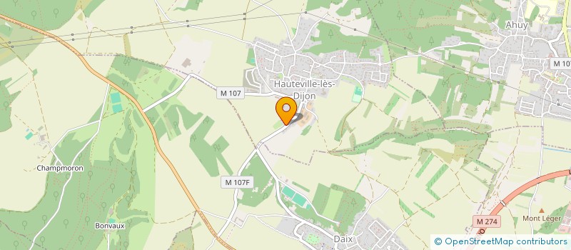 localisation de l'entreprise SCI LES HAUTES FONTAINES  HAUTEVILLE-LES-DIJON