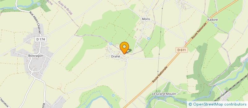 localisation de l'entreprise SCI LES HAUTES GROIES  LA CRECHE