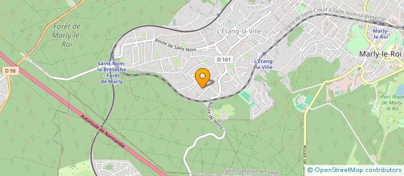 localisation de l'entreprise SCI LES HAUTES GUERINES  L'ETANG-LA-VILLE