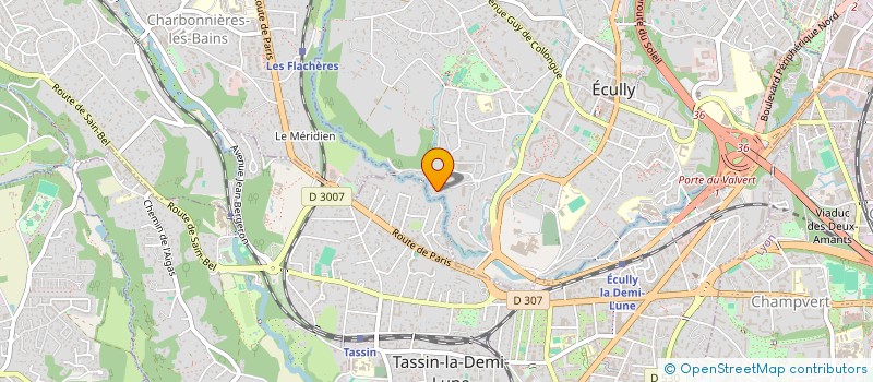 localisation de l'entreprise SCI LES HAUTES PEILLADES  ECULLY