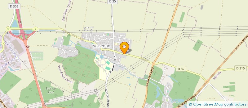 localisation de l'entreprise SCI LES HAUTES PIQUERES  VOISENON