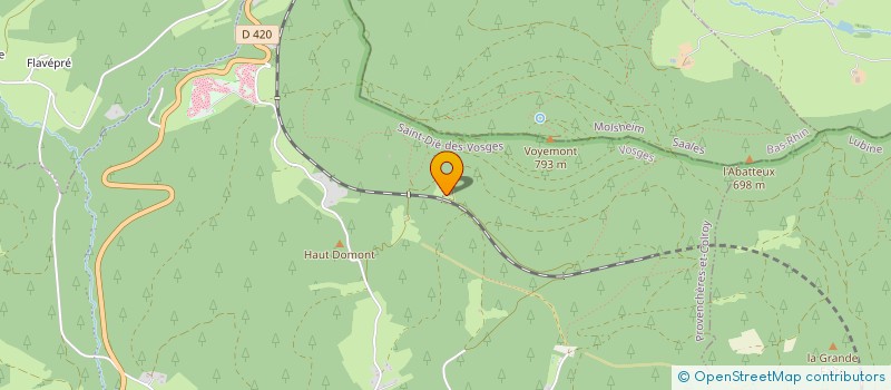 localisation de l'entreprise SCI LES HAUTES PRAYES  PROVENCHERES-ET-COLROY