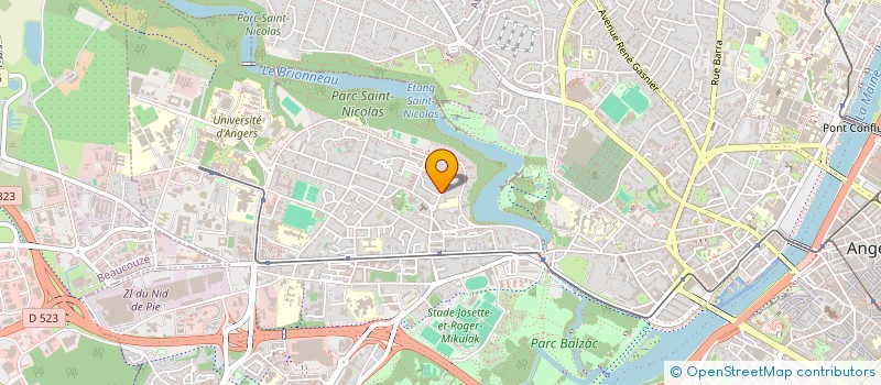 localisation de l'entreprise SCI LES HAUTES ROCHES  ANGERS