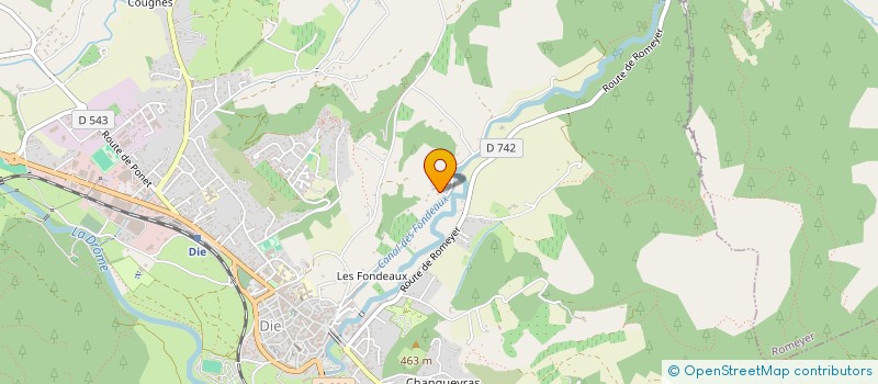 localisation de l'entreprise SCI LES HAUTES ROCHES à DIE