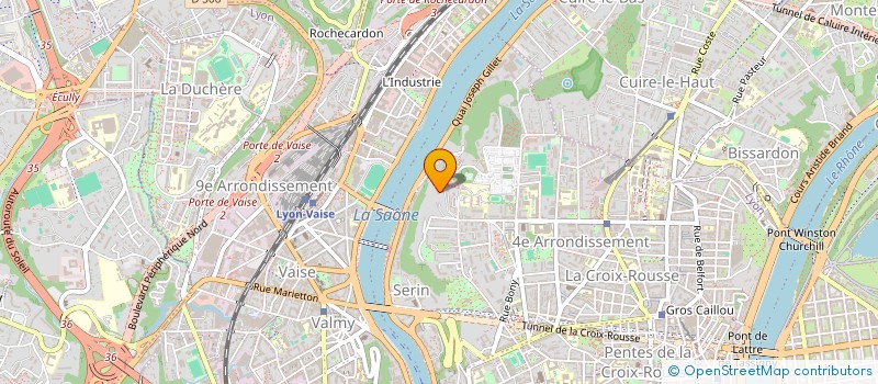 localisation de l'entreprise SCI LES HAUTS  LYON 4EME