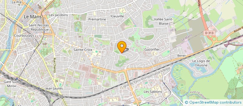 localisation de l'entreprise SCI LES HAUTS D'AVELINE  LE MANS