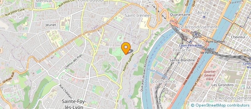 localisation de l'entreprise SCI LES HAUTS D'ORCIA  SAINTE-FOY-LES-LYON