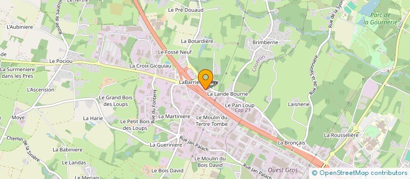 localisation de l'entreprise SCI LES HAUTS DE BBC  NANTES