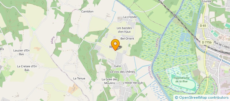 localisation de l'entreprise SCI LES HAUTS DE BELLEVUE  BEGANNE