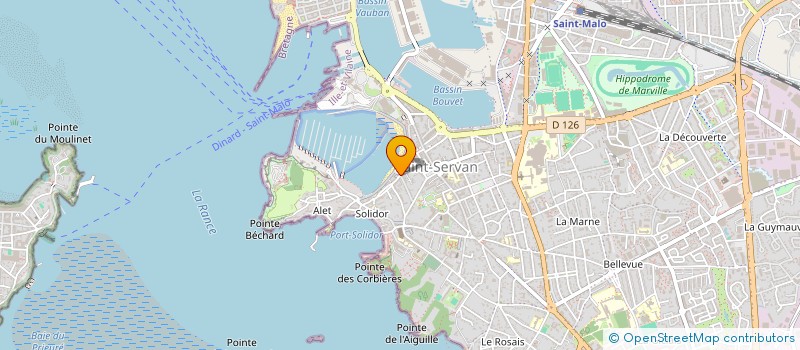 localisation de l'entreprise SCI LES HAUTS DE BONNEUIL  SAINT-MALO