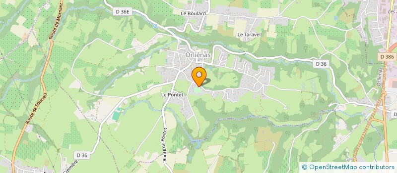 localisation de l'entreprise SCI LES HAUTS DE BRIGNAIS  ORLIENAS