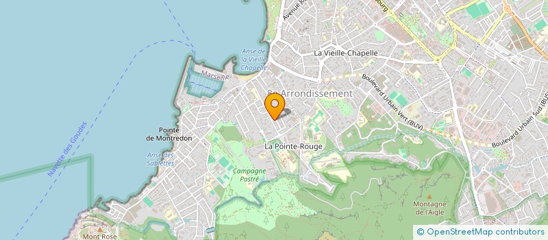 localisation de l'entreprise SCI LES HAUTS DE CIMIEZ à MARSEILLE