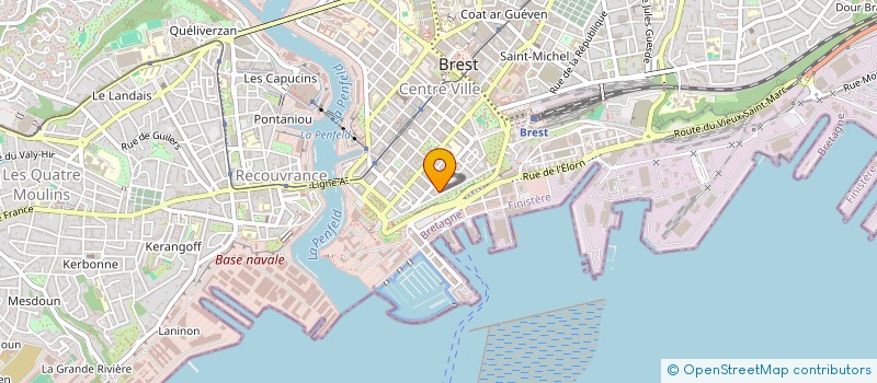 localisation de l'entreprise SCI LES HAUTS DE CONCARNEAU à BREST