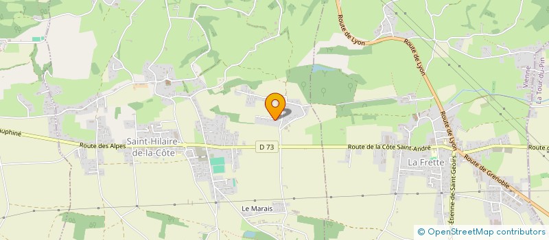 localisation de l'entreprise SCI LES HAUTS DE CONDELLE  SAINT-HILAIRE-DE-LA-COTE