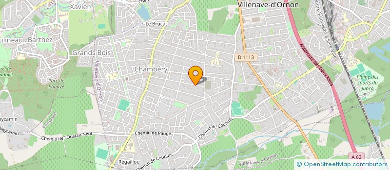 localisation de l'entreprise SCI LES HAUTS DE COTET  VILLENAVE-D'ORNON