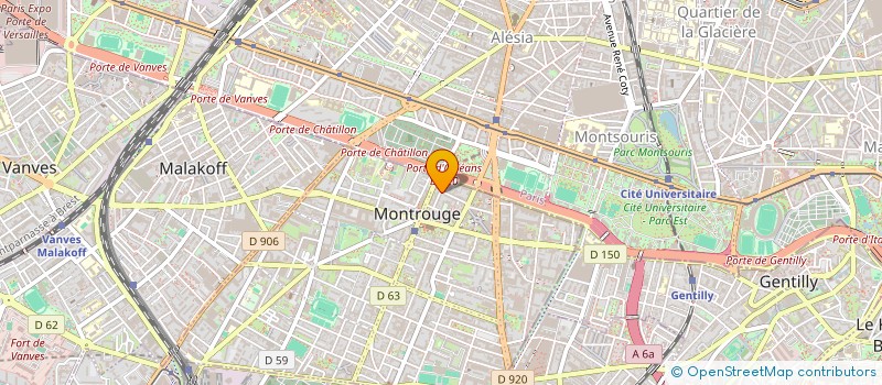 localisation de l'entreprise SCI LES HAUTS DE FIGHA  MONTROUGE