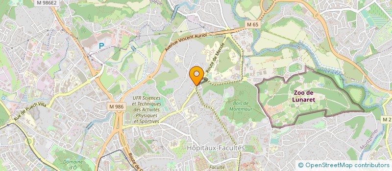 localisation de l'entreprise SCI LES HAUTS DE FONT BOURGADE à MONTPELLIER