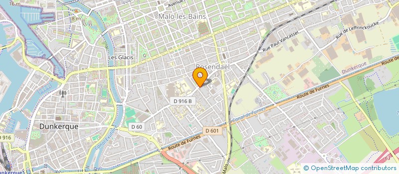 localisation de l'entreprise SCI LES HAUTS DE FRANCE à DUNKERQUE