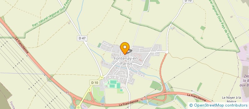 localisation de l'entreprise SCI LES HAUTS DE FRONTIGNON  FONTENAY-EN-PARISIS