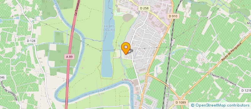 localisation de l'entreprise SCI LES HAUTS DE GALETEAU  LIBOURNE