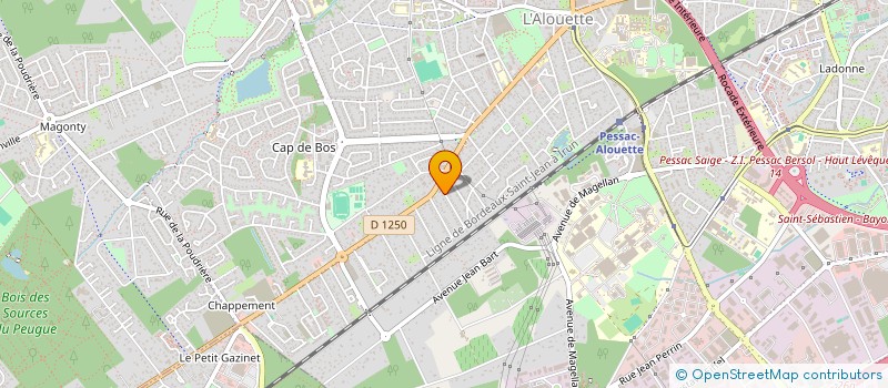 localisation de l'entreprise SCI LES HAUTS DE GARONNE à PESSAC