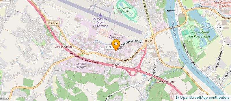 localisation de l'entreprise SCI LES HAUTS DE GARONNE  LE PASSAGE